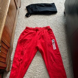 Nike Red Joggers Athletic Fit Sweatpants